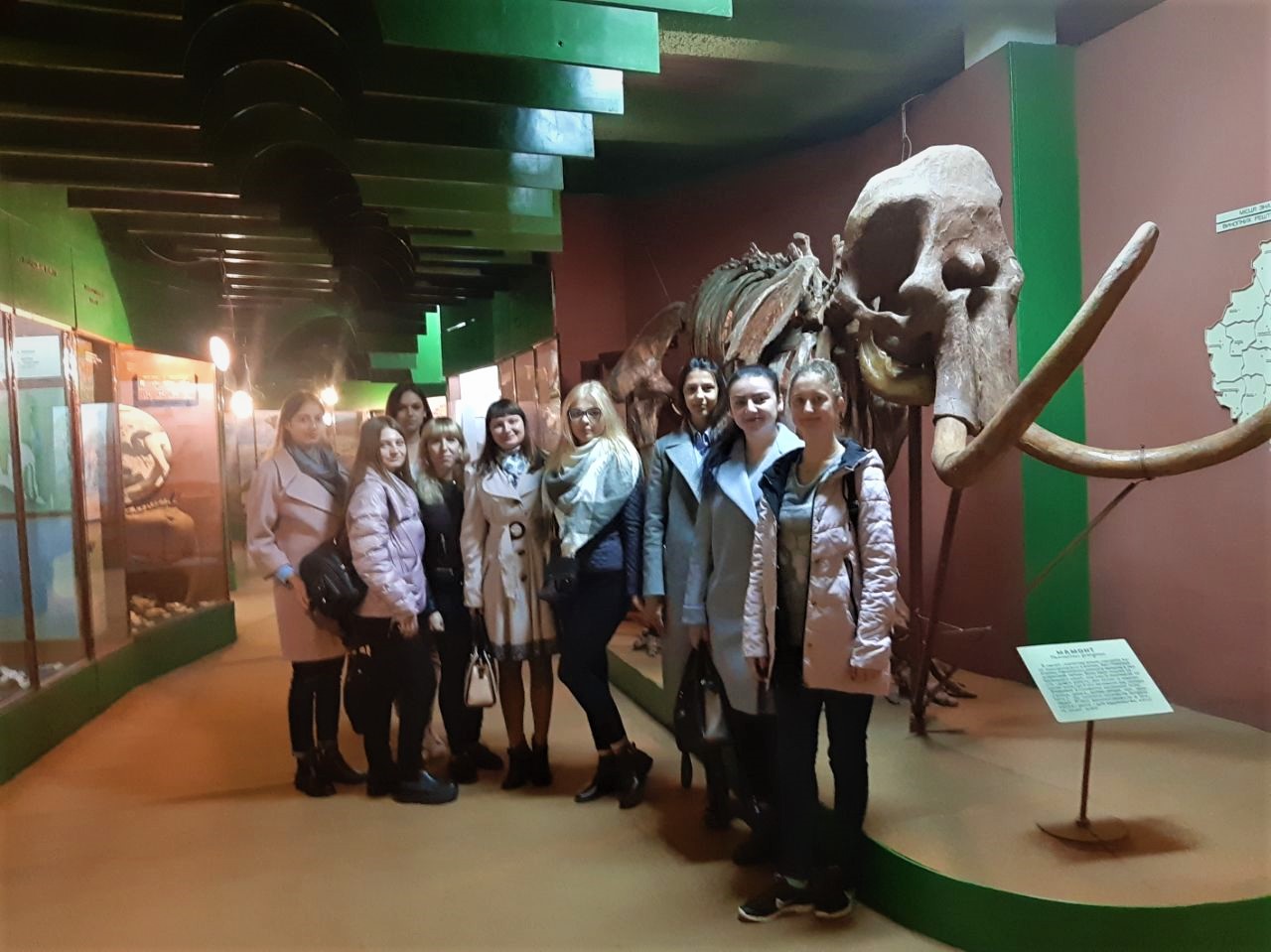 Студенти розглядають експонати